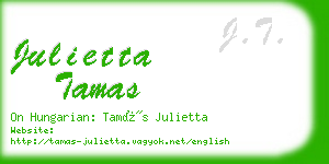 julietta tamas business card